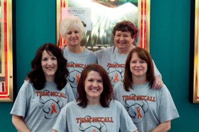 Standing Strong, Walking the Walk Along a “C Word” Journey Marquee Corporate Office Women's Team